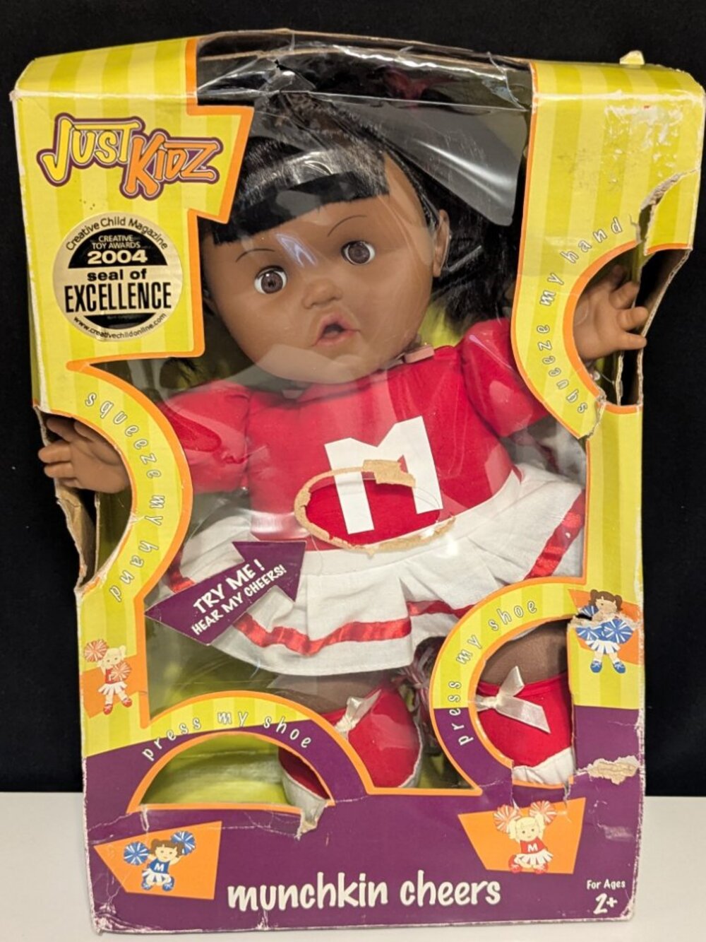 Vintage  Just Kidz Cheerleader Electronic Talking Doll